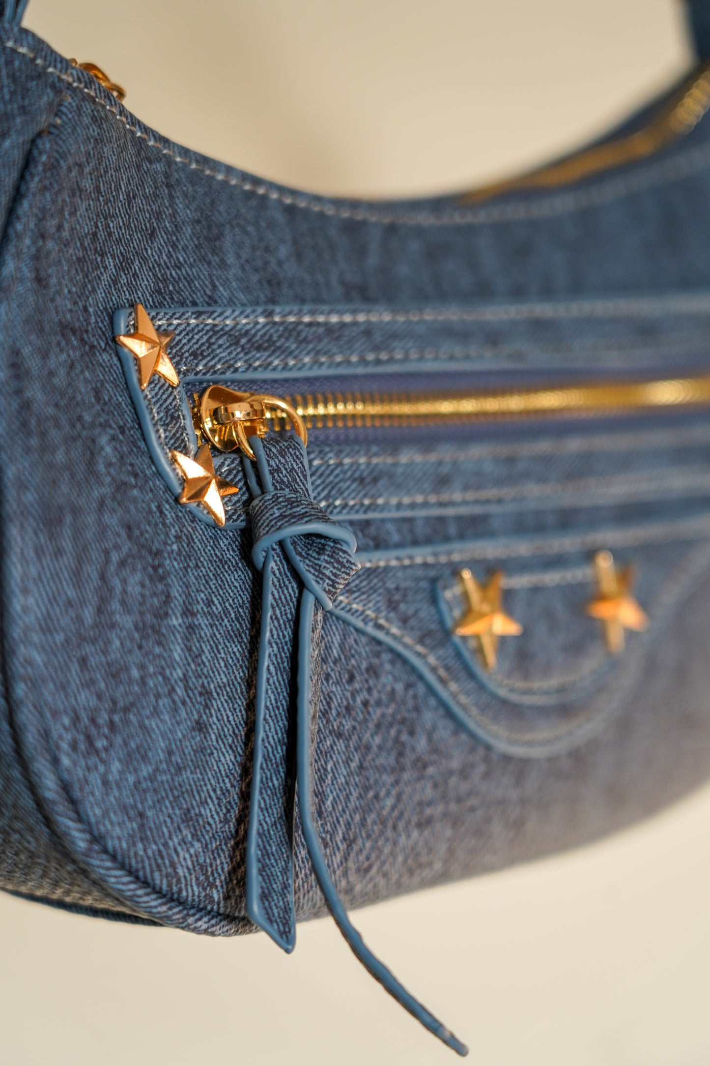 City Bag denim medio