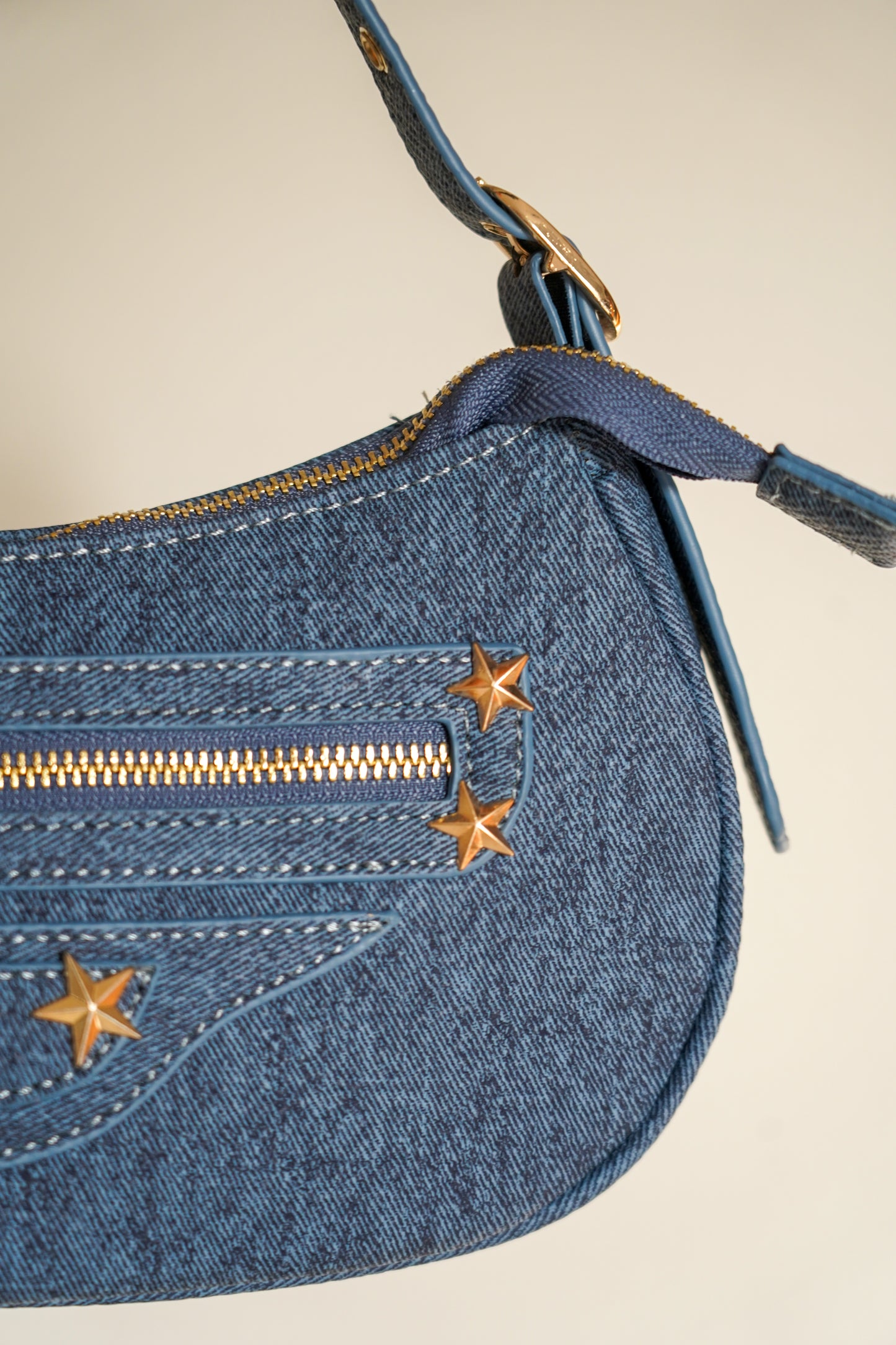 City Bag denim medio